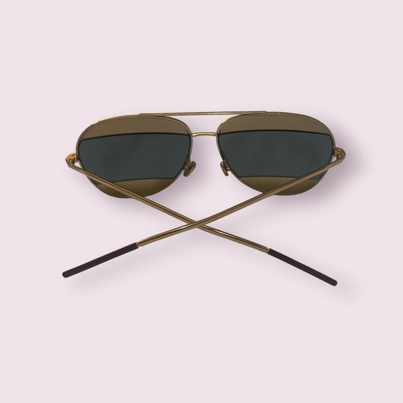 Christian Dior‎ Split 1 Aviator Gold/Pink Sunglasses